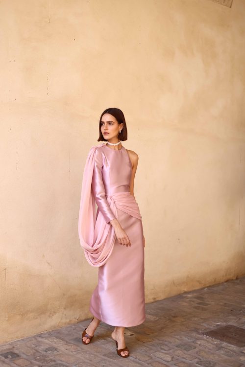 Alternative view of VESTIDO ASYM ROSE